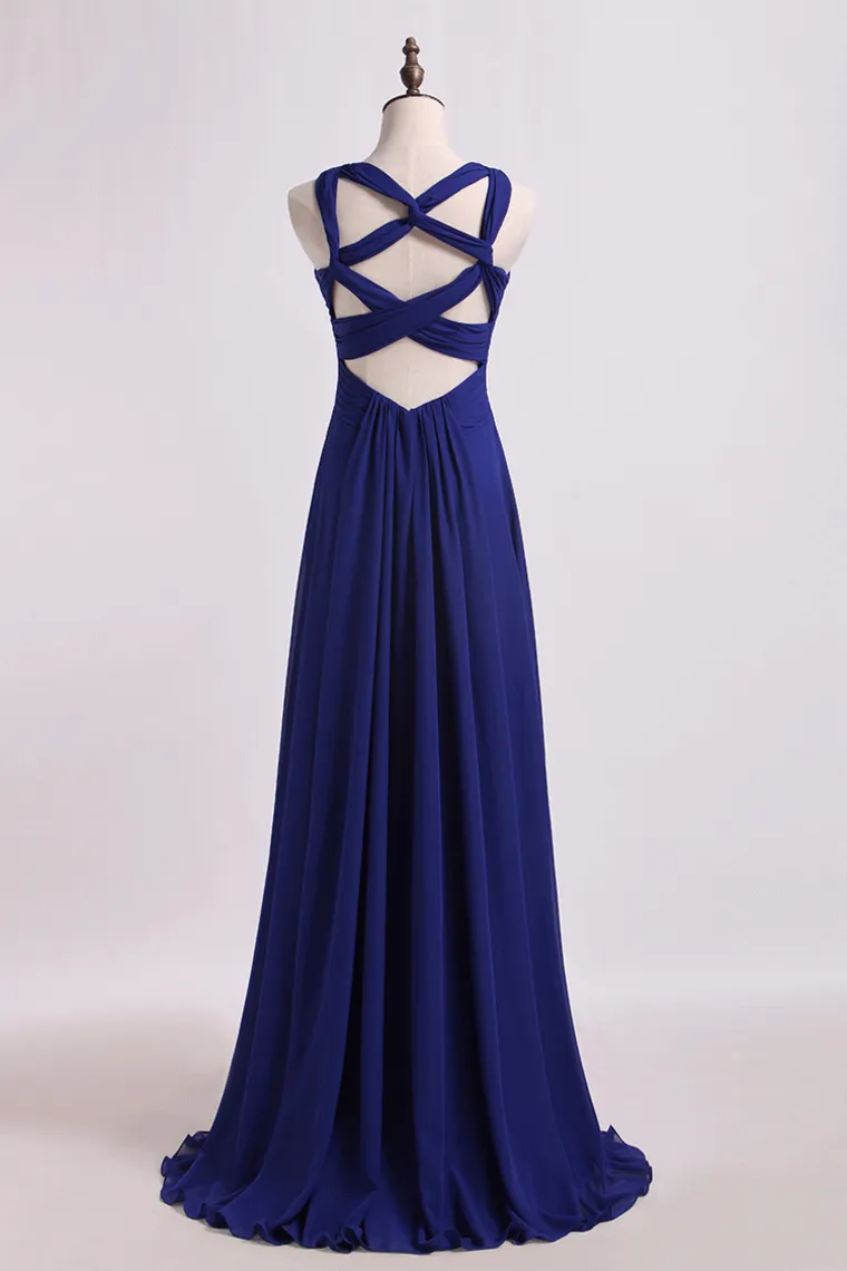 2024 Halter Prom Dresses A Line Floor Length