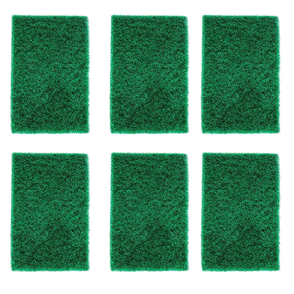 3438 Scrub Sponge Cleaning Pads Aqua Green (Pack Of 6)