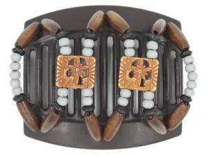 African Butterfly Thick Hair Comb - Dupla Brown 146