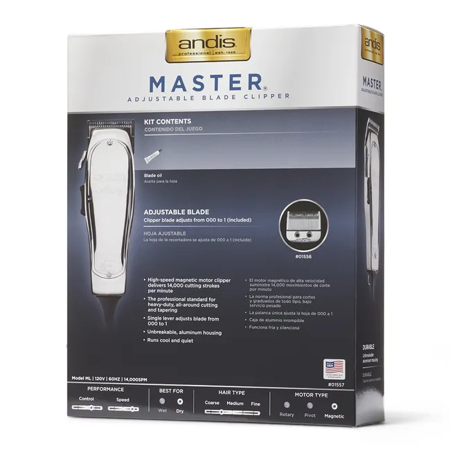 Andis Professional- Master Adjustale Blade Clipper