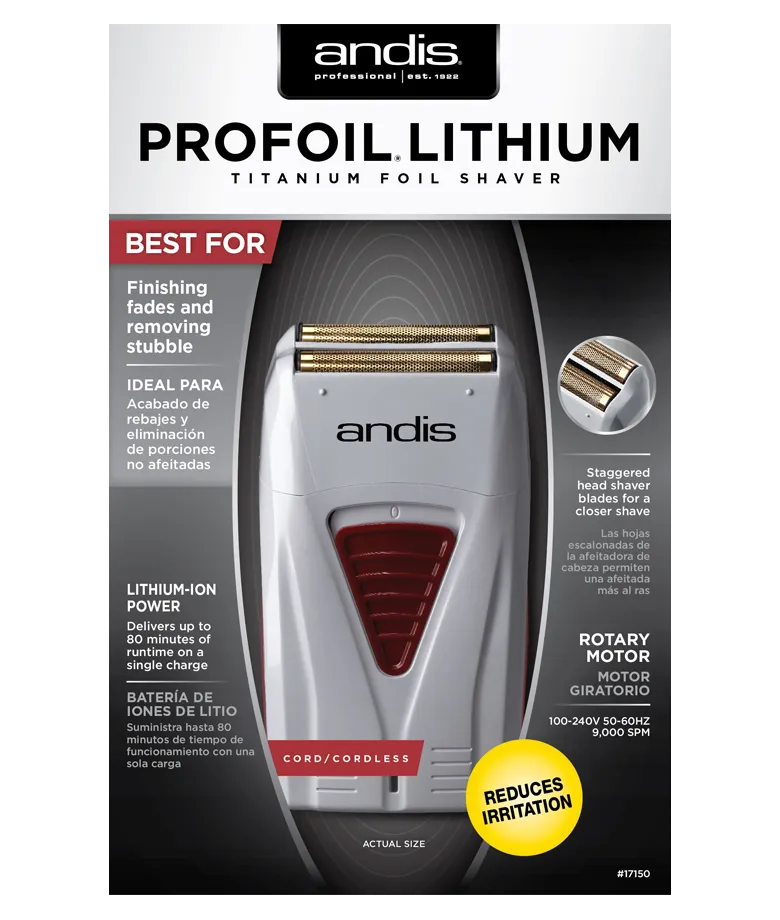 ANDIS | ProFoil Lithium Titanium Foil Shaver