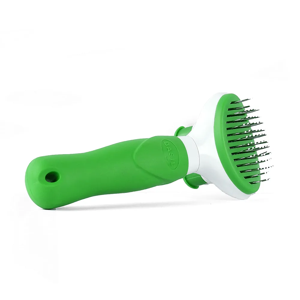 Basil Auto Slicker Brush for Dogs and Cats