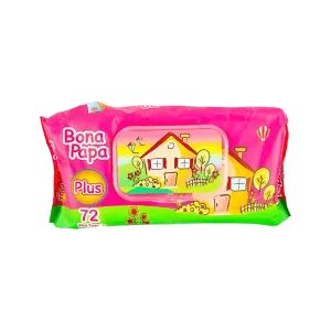 BONA PAPA PLUS WET BABY WIPES 72PCS