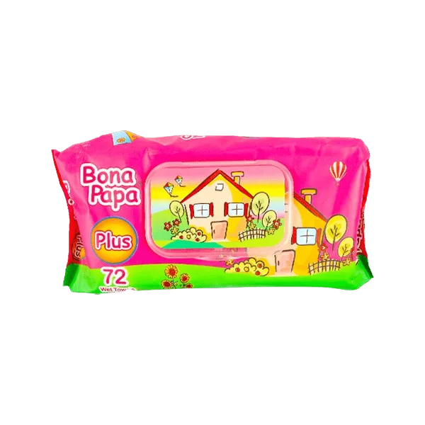 BONA PAPA PLUS WET BABY WIPES 72PCS