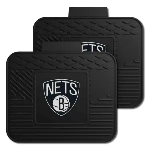 Brooklyn Nets Back Seat Car Utility Mats - 2 Piece Set