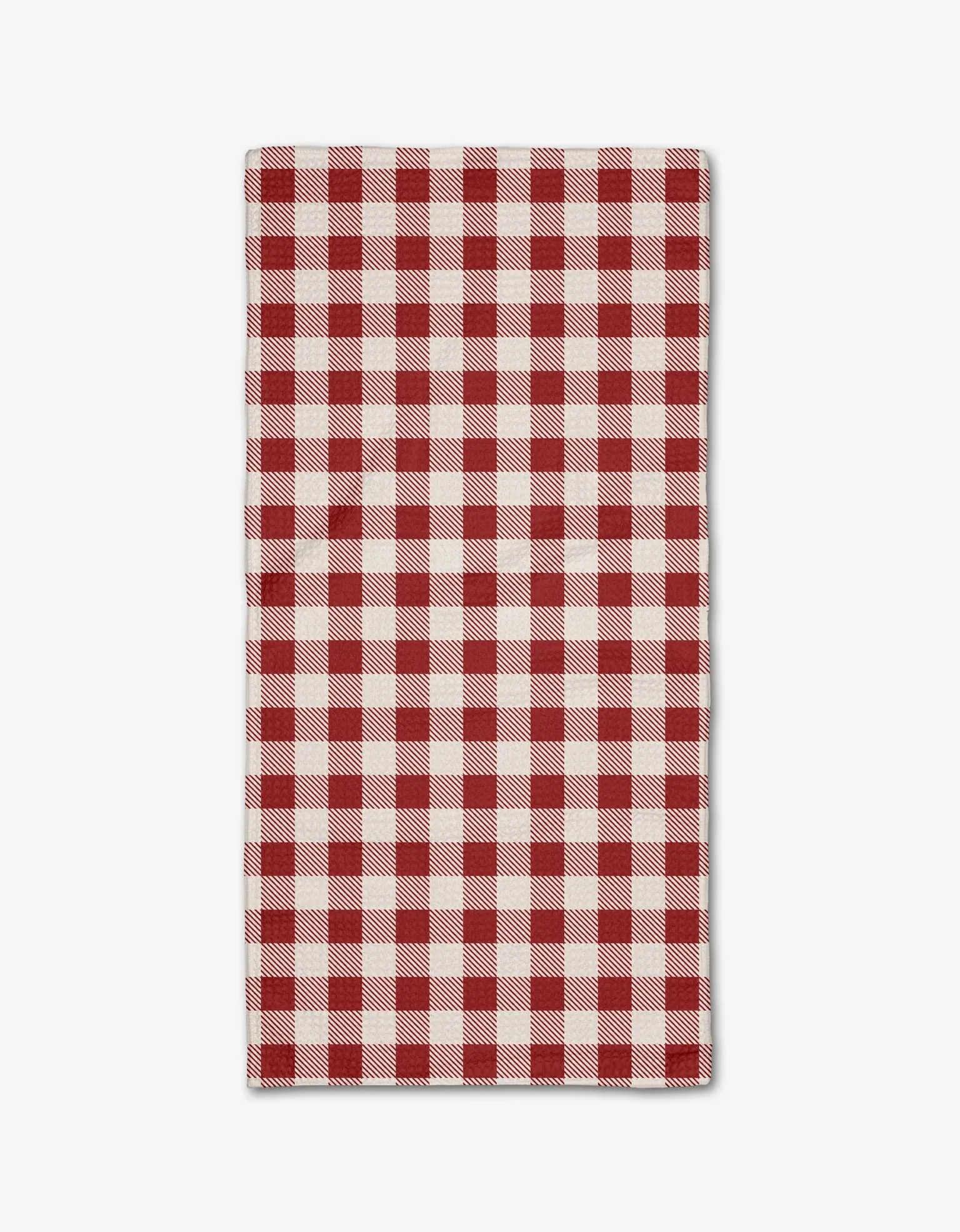 Christmas Gingham Red Tea Towel