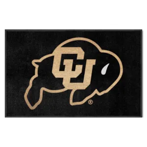 Colorado Buffaloes 4X6 High-Traffic Mat with Durable Rubber Backing - Landscape Orientation