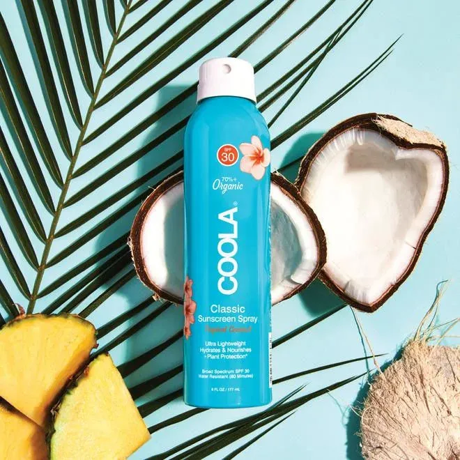 Coola Classic Body SPF 30 Tropical Coconut Sunscreen Spray 6oz