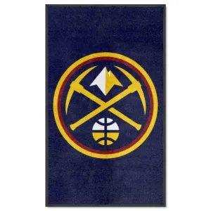 Denver Nuggets 3X5 High-Traffic Mat with Durable Rubber Backing - Portrait Orientation