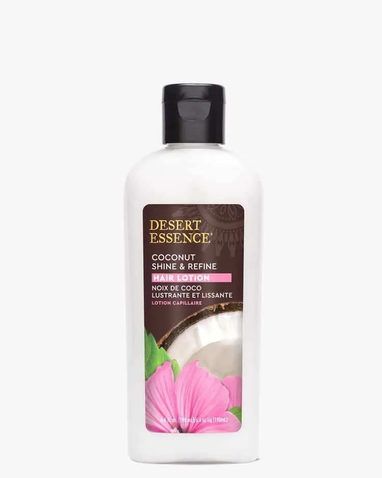 Desert Essence Coconut Shine & Refine Hair Lotion 6.4 fl oz Lotion