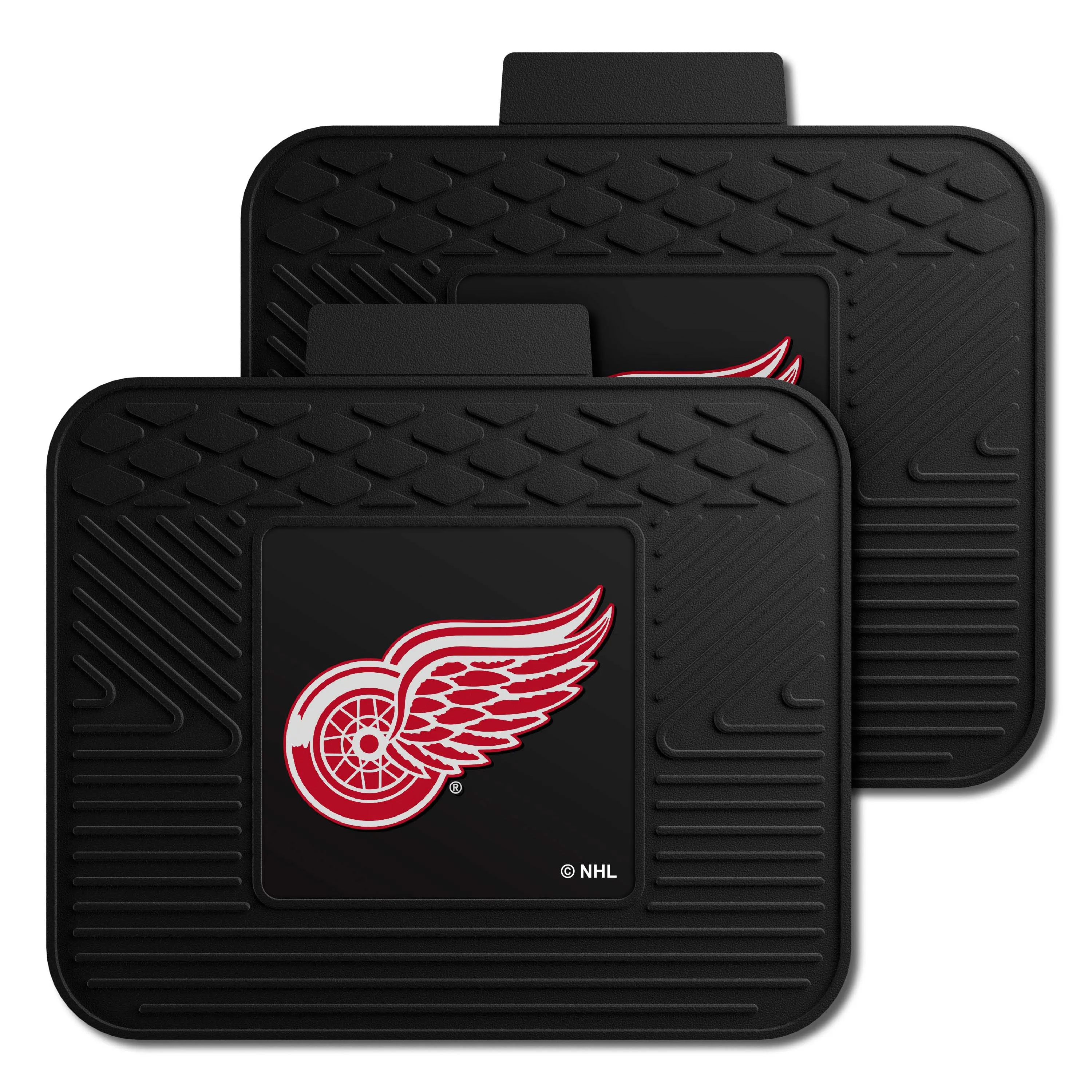 Detroit Red Wings Back Seat Car Utility Mats - 2 Piece Set