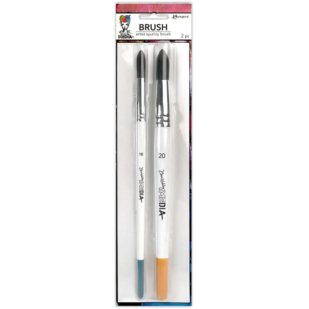 Dina Wakley Media - Round Brush Set #16 & #20*