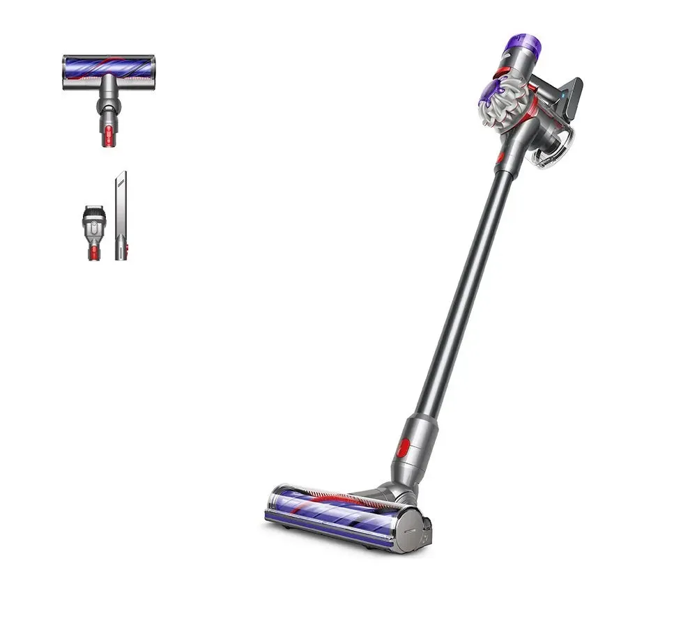 Dyson V8 ADVANCED24 Cordless Stick Vacuum Cleaner With Up To 40 minutes Run TIme, Silver/Nickel