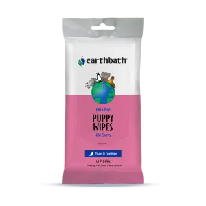 Earthbath Grooming Wipes Wild Cherry for Puppy (100 Count)