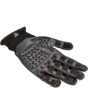 Extra-Large Black Deshedding Gloves by HandsOn Gloves