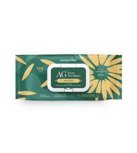 GIFT WITH PURCHASE >$120: Nurture Pro AG  Silver Pet Wet Wipes (1 x Random Fragrance)