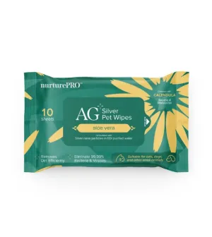 GIFT WITH PURCHASE >$120: Nurture Pro AG  Silver Pet Wet Wipes (1 x Random Fragrance)