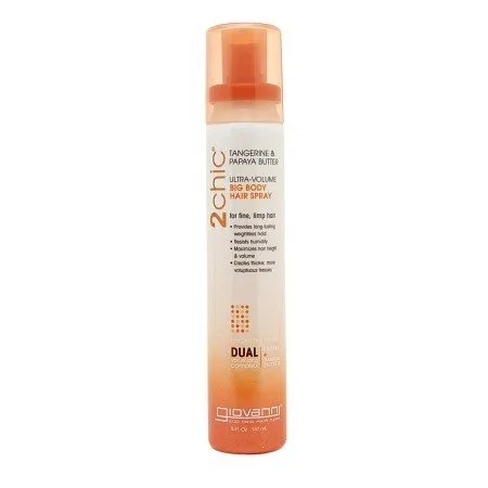 Giovanni 2chic Ultra Volume Big Body Hair Spray with Tangerine & Papaya Butter 5 oz Liquid