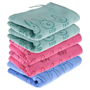 Heart Home Cleaning Towel | Reusable Cleaning Towel for Baby | Duster Towel for Home Cleaning | Skip Cleaning Cloth Towel with Hanging Loop | 30x40 | Pack of 5 | Multi