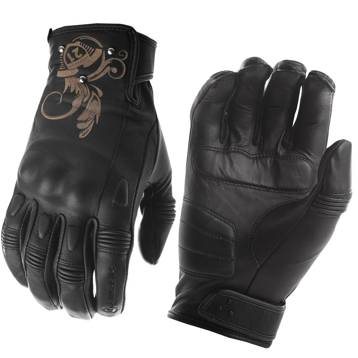 Highway 21 Ivy Women's Black Leather Gloves