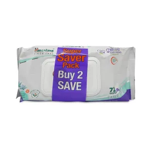 HIMALAYA Gentle baby wipes for normal skin - 72pcs (Pack of 2)