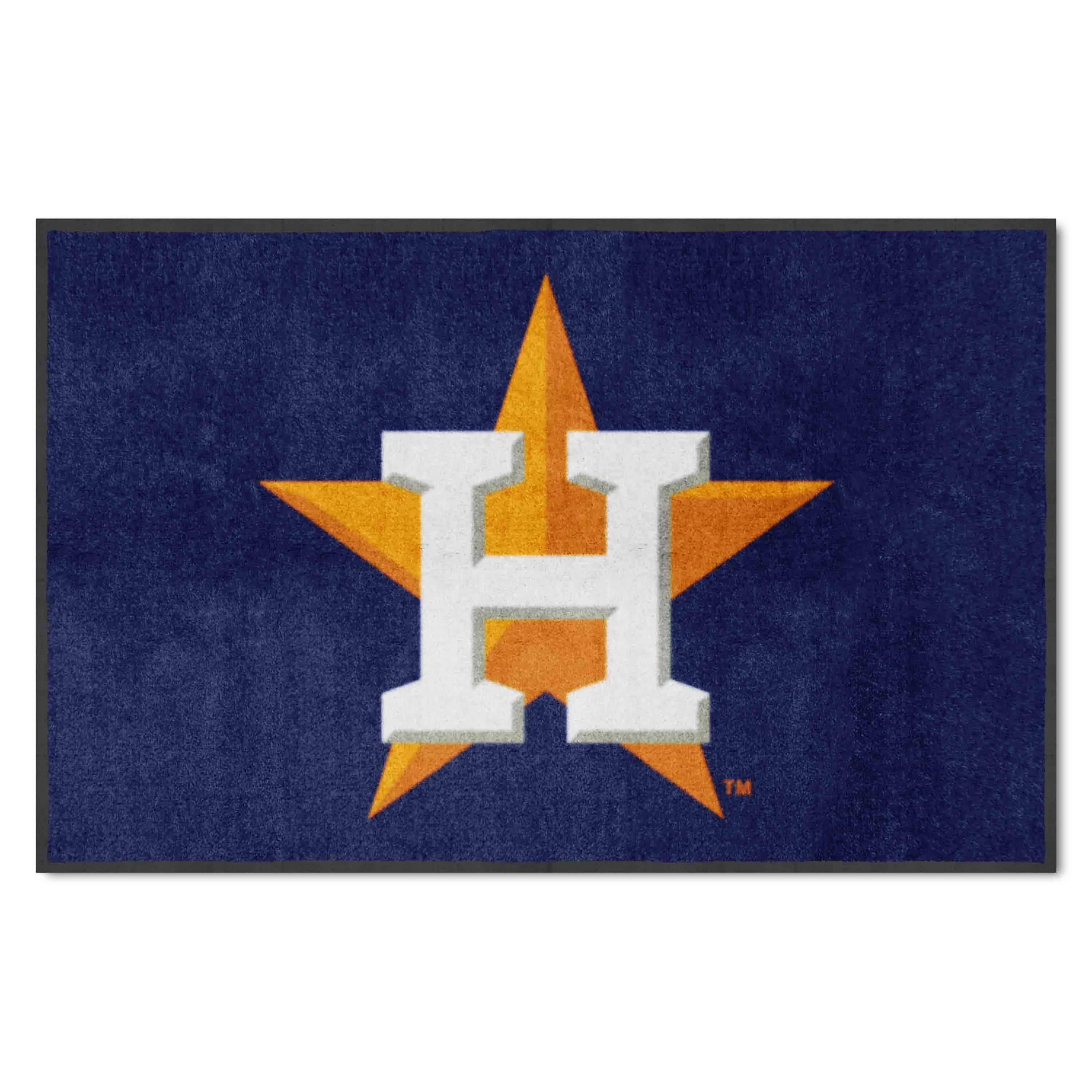 Houston Astros 4X6 High-Traffic Mat with Durable Rubber Backing - Landscape Orientation