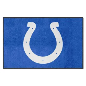 Indianapolis Colts 4X6 High-Traffic Mat with Durable Rubber Backing - Landscape Orientation