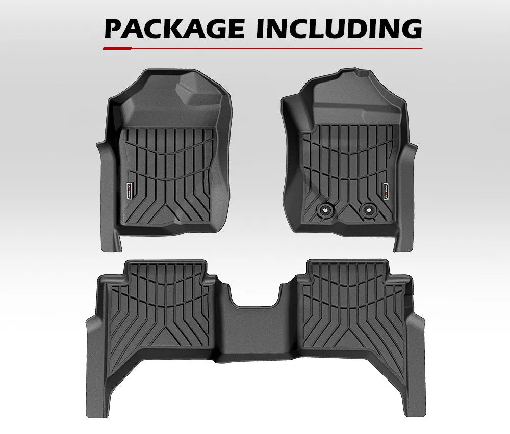 Kiwi Master 3D TPE Car Floor Mats Liner Fit 2023  Ford Ranger Next Gen