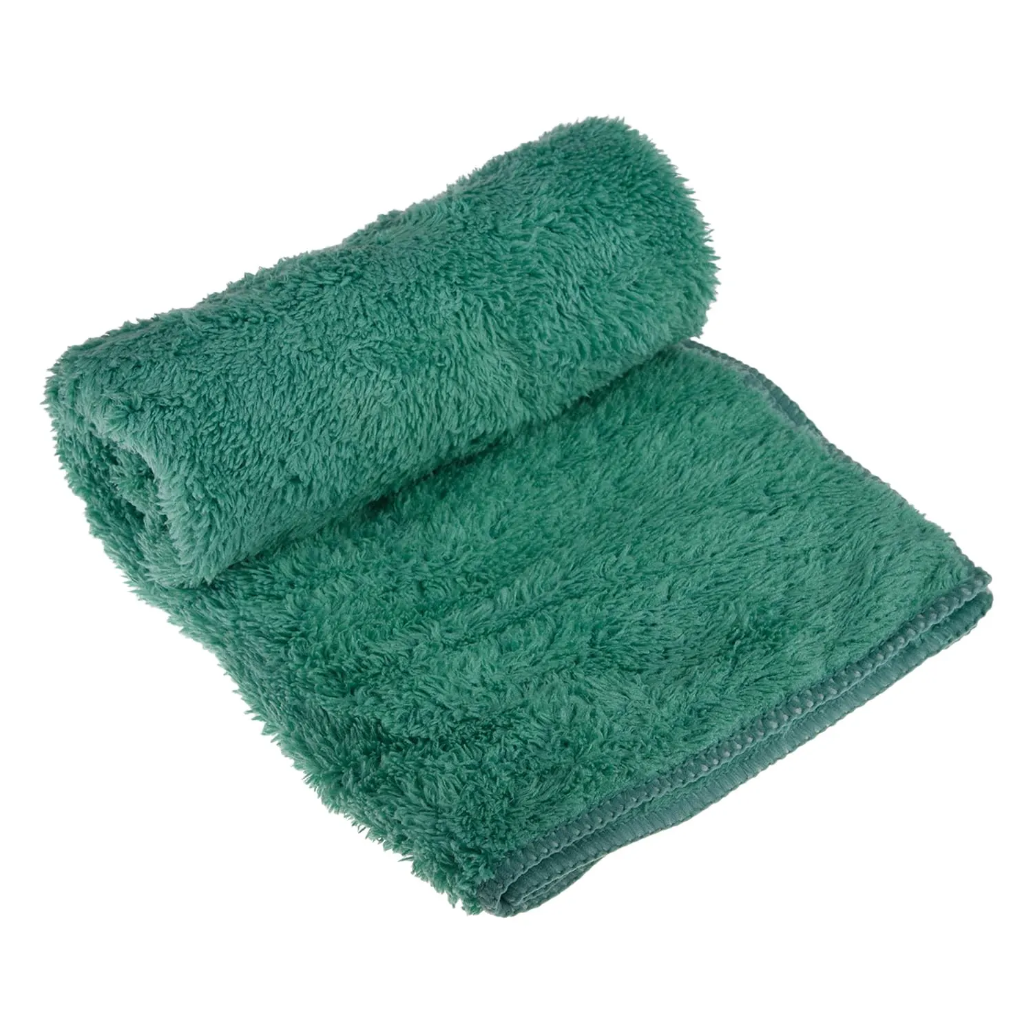 Kuber Industries Cleaning Towel | Reusable Cleaning Cloths for Kitchen | Duster Towel for Home Cleaning | 350 GSM Cleaning Cloth Towel for Car | Bike | 30x60 | Pack of 2 | Green