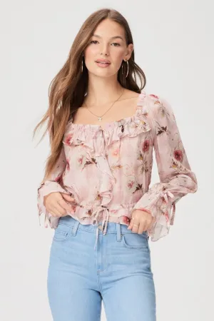 Lanea Blouse - Ballet Slipper Multi Silk