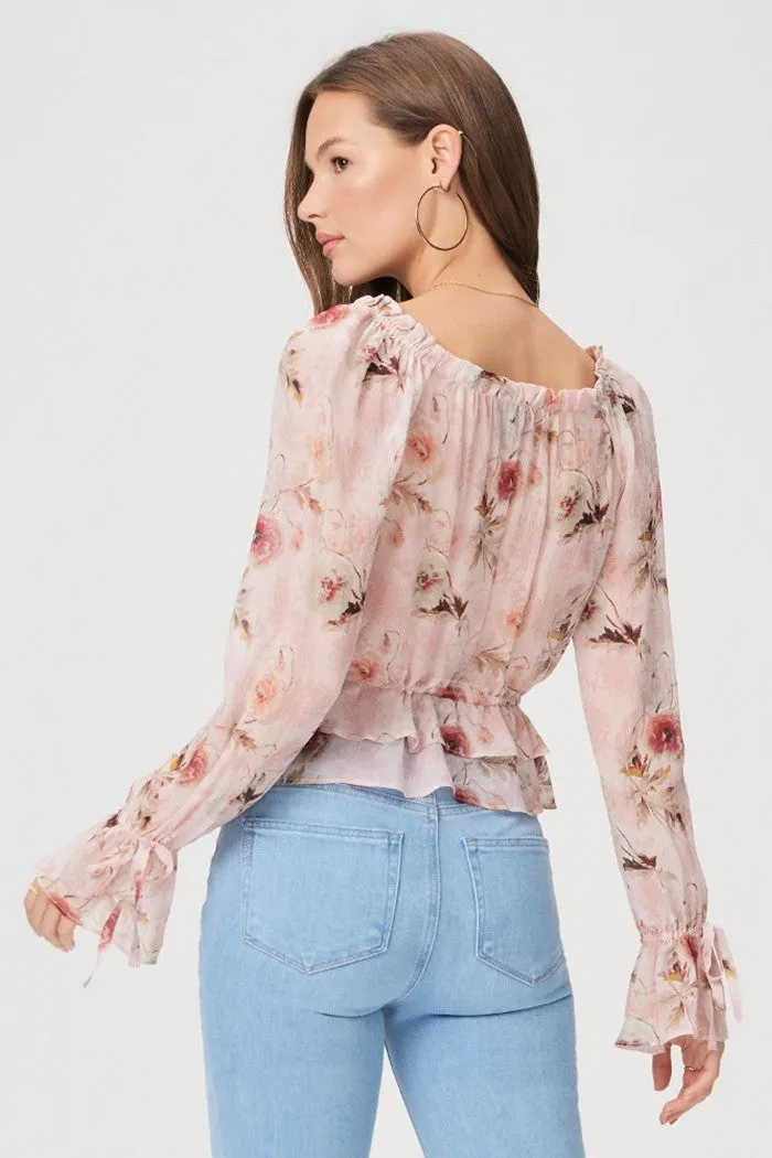 Lanea Blouse - Ballet Slipper Multi Silk