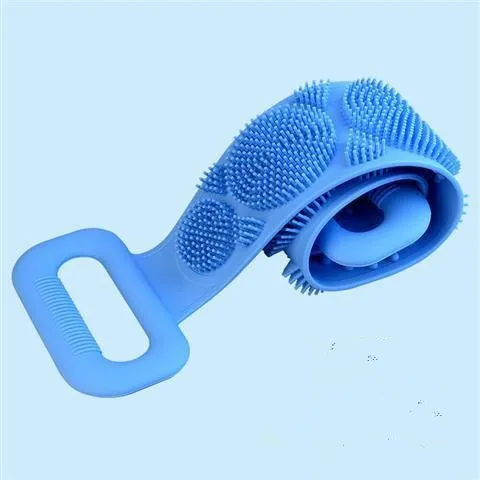 Magic Silicone Brushes Bath Towels Rubbing Back Mud Peeling Body Massage Shower Extended Scrubber Skin Clean Shower Brushes