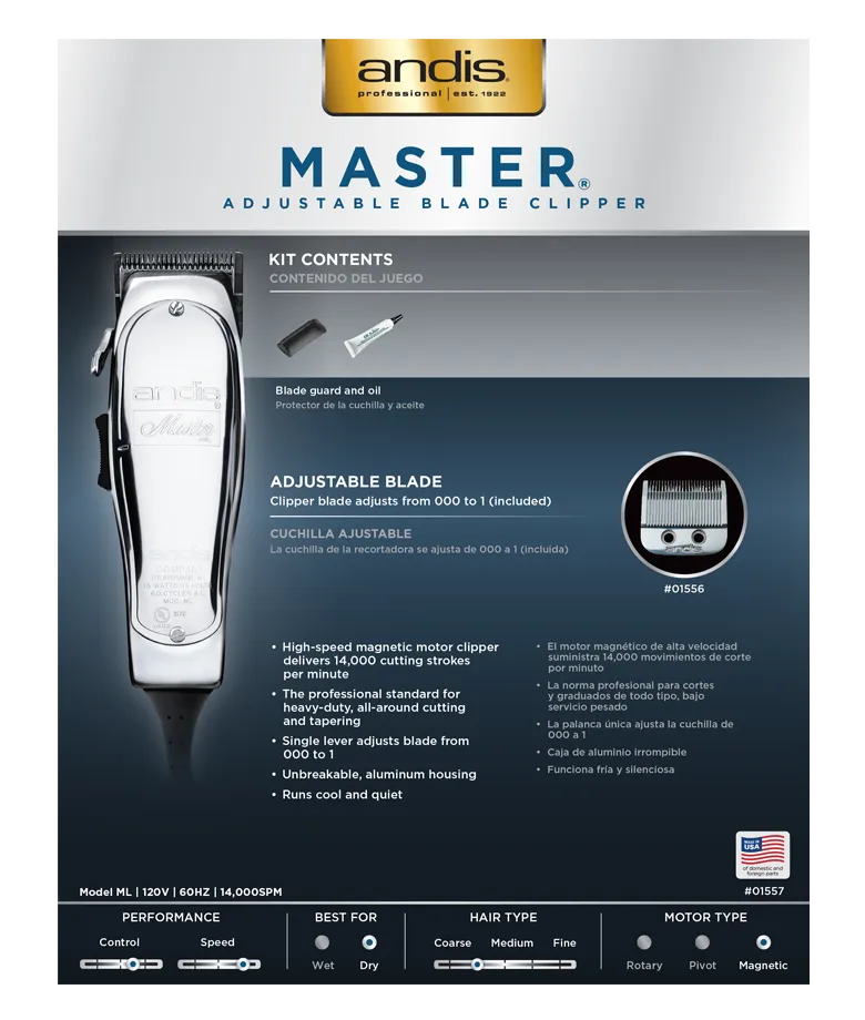 Master Adjustable Blade Clipper