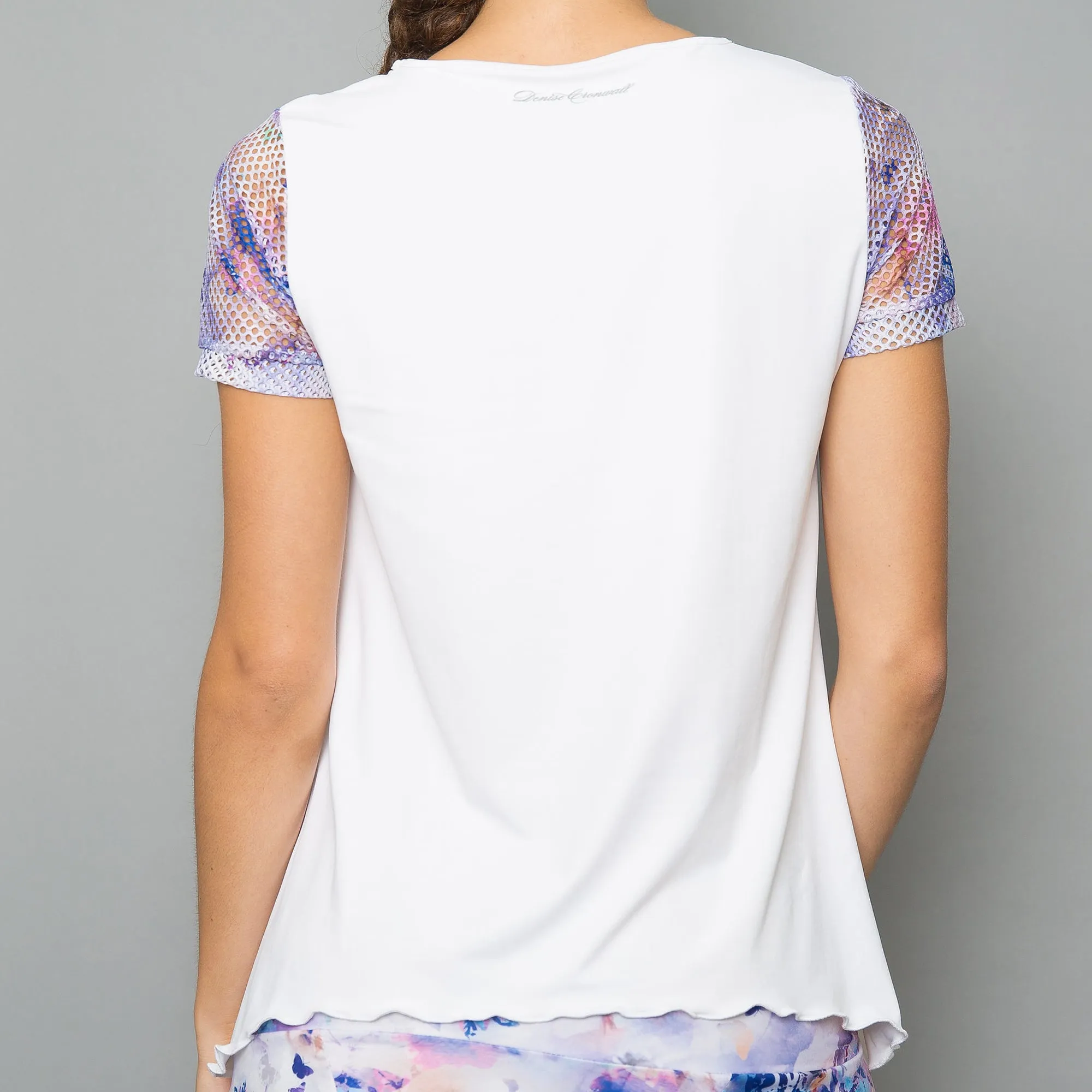 Mystical Cap-Sleeve Top (white)