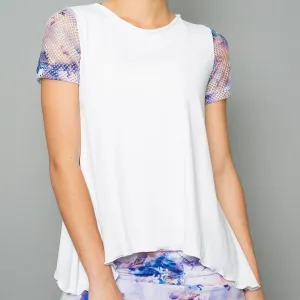 Mystical Cap-Sleeve Top (white)