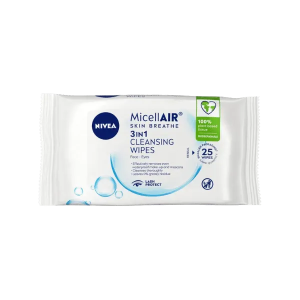 Nivea Micellar 3 In 1 Cleansing Wipes 25pcs