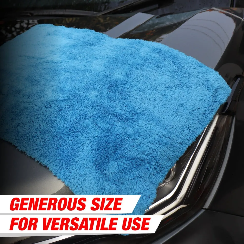 Perfect Finish Microfiber Cloth for Car 440 GSM (40x60CM) Super Soft Microfiber Car Cleaning Cloth, High Water Absorbing Edgeless for Scratchless Drying and Buffing (Pack of 2)