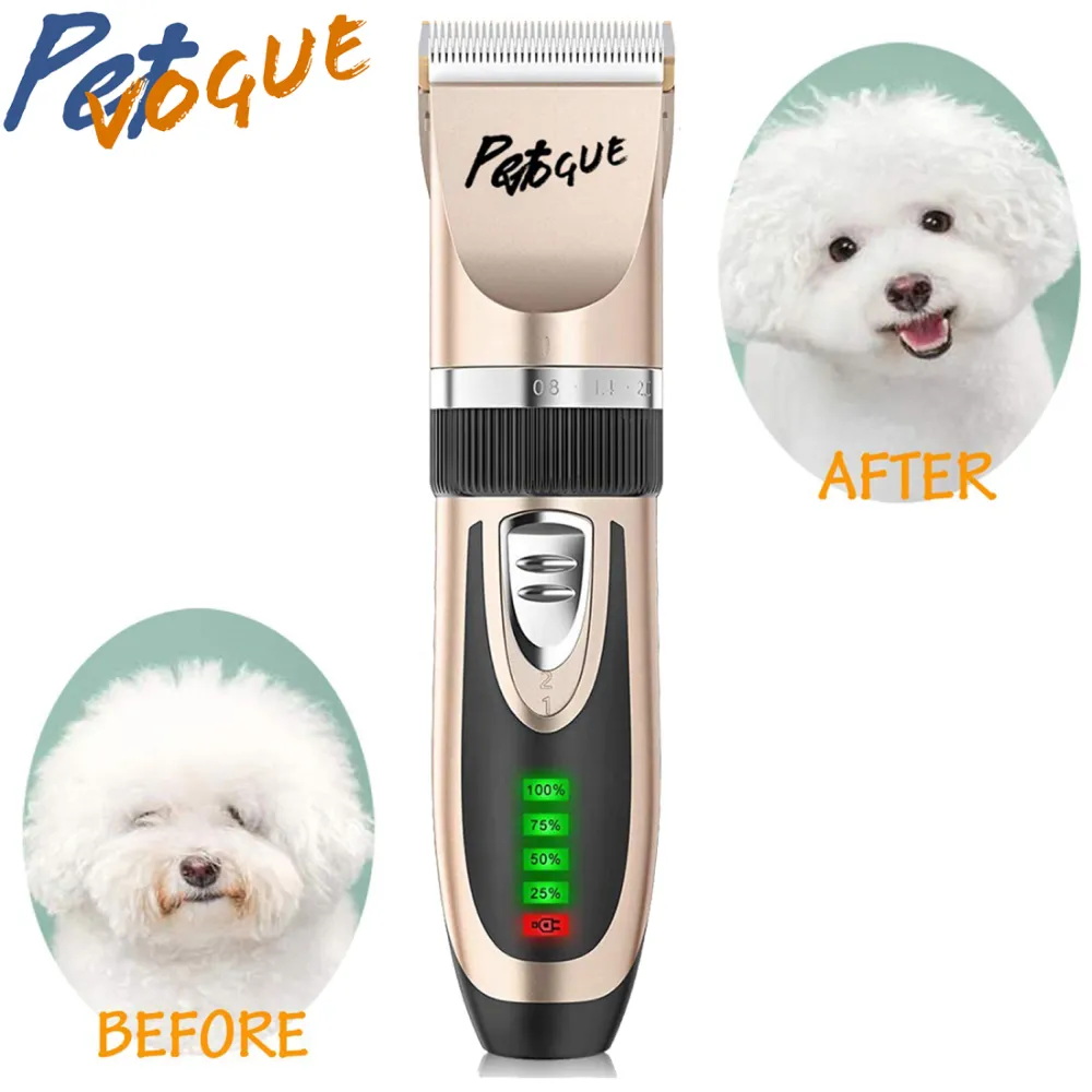 PetVogue Cordless Rechargeable Hair Trimmer for Dogs and Cats