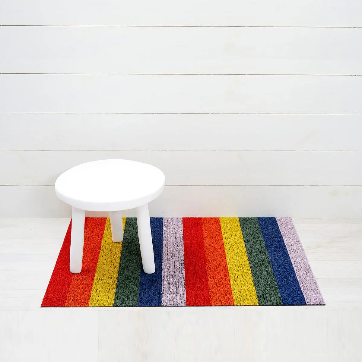 Rainbow Stripe Indoor/Outdoor Shag Floormat