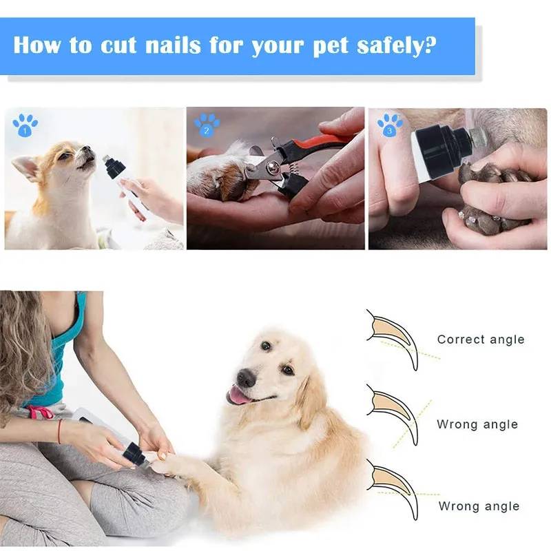 Rechargeable Pet Nail Trimmer Tools