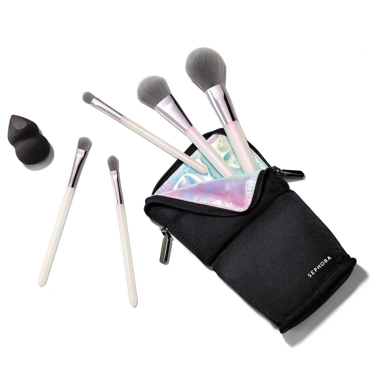 Sephora Deluxe Charcoal Antibacterial Brush Kit