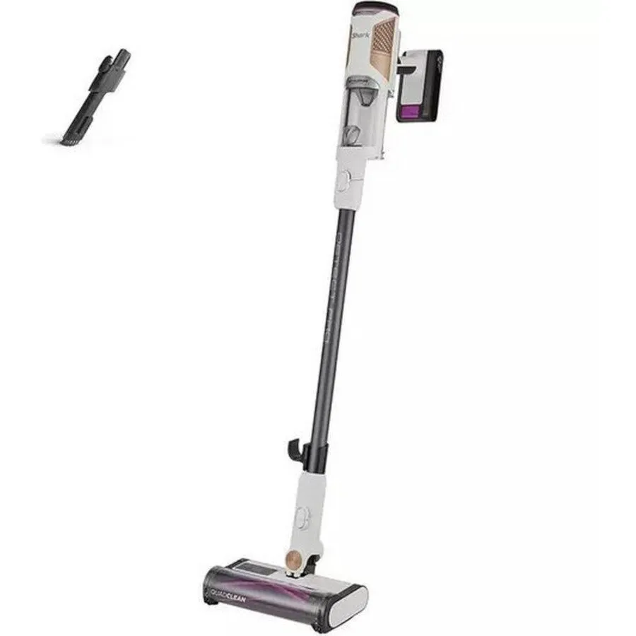 Shark IW1511UK Shark Detect Pro Cordless Vacuum Cleaner With 60 Minutes Run Time, White/Brass