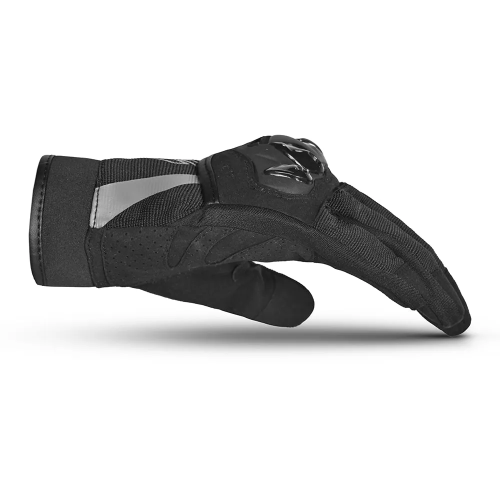 SHUA Shot  Motorbike Gloves Black Gray