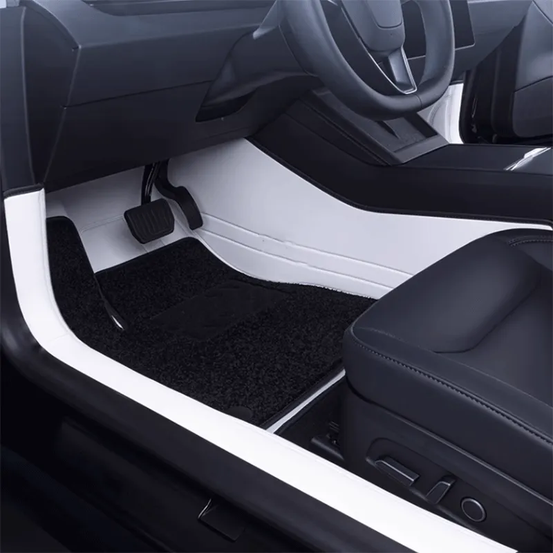 TAPTES® Fully Covered Premium Leather Floor Mats for Tesla Model 3 Highland 2024