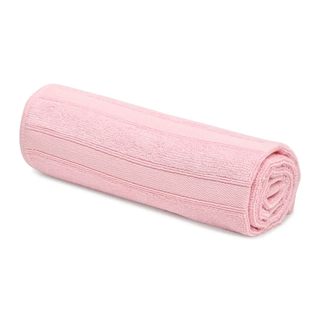 The Better Home Bamboo Face Hand Towel (60cmx40cm) 600gsm | Small Bath Towel | Soft Anti-Odour High Absorbency Spa Towel for Men, Women, Gym | Quick Dry Towel | Micro Fiber Wash Basin Towels (Pink)