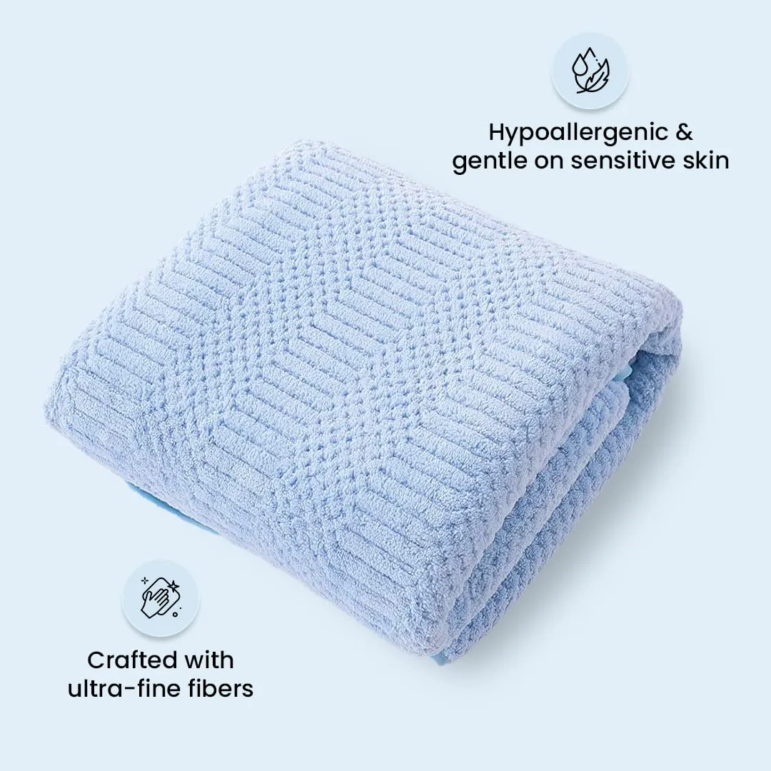 The Better Home Microfiber Bath Towel for Bath | Soft, Lightweight, Absorbent and Quick Drying Bath Towel for Men & Women | 140cm X 70cm (Pack of 4, Pink Beige) (Pack of 2, Blue)