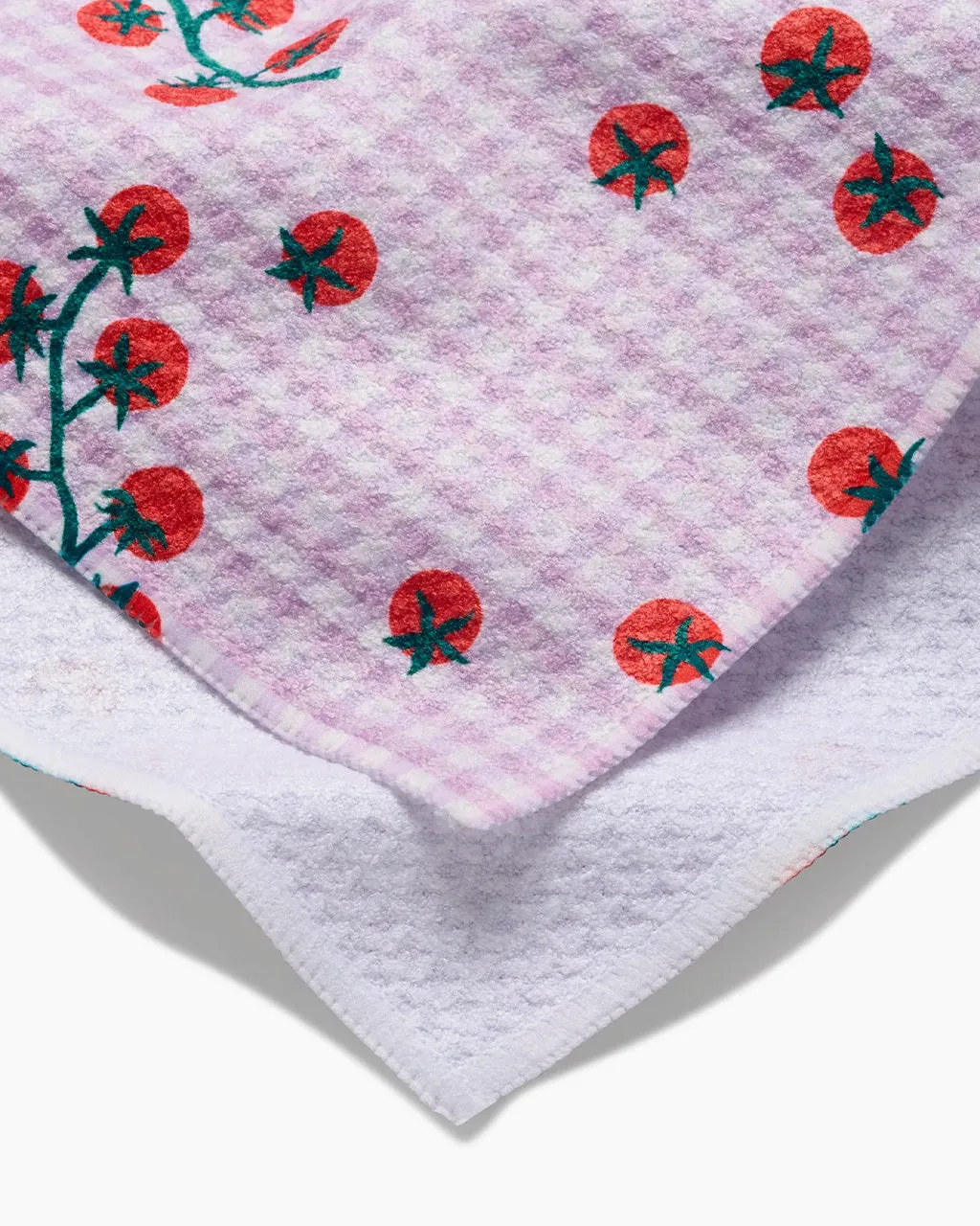 Tomato Gingham Tea Towel