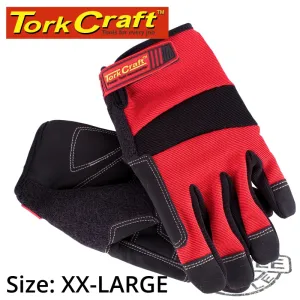 TORK CRAFT WORK GLOVE 2XL ALL PURPOSE RED WITH TOUCH FINGER GL05