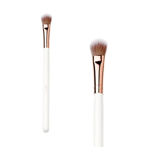 VEGAN BLENDING EYE BRUSH WHITE & ROSE GOLD