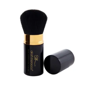 Vegan Retractable Kabuki Brush - Black & Gold